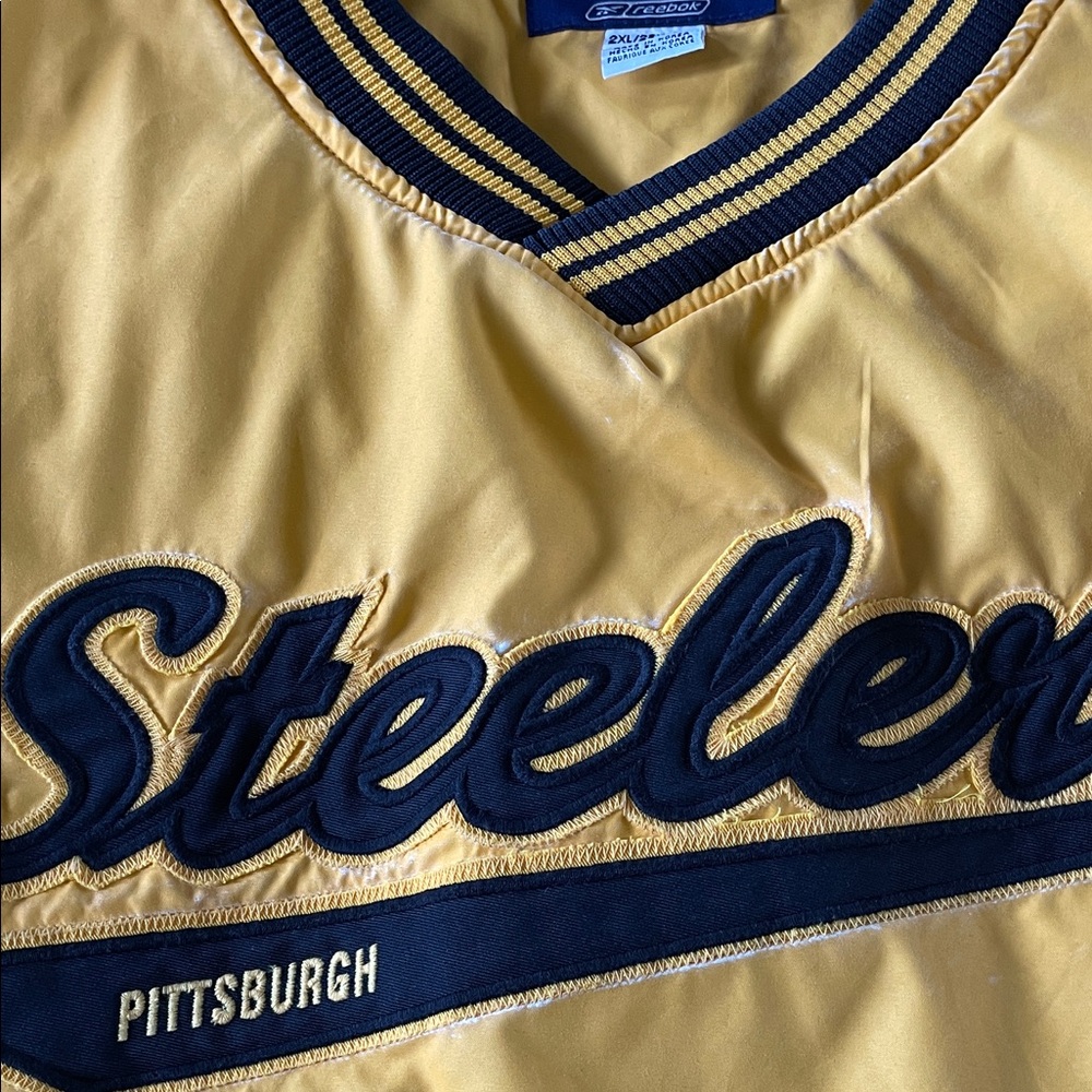 Reebok Gridiron Classic Pittsburgh Steelers Pullover Men’s Lined Jacket - Picture 8 of 8